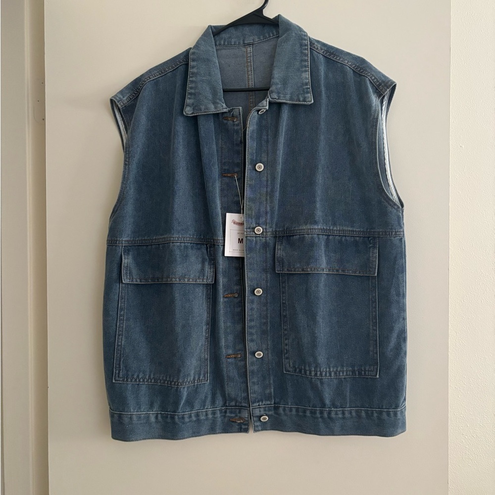 Denim oversized Vest